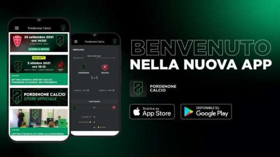 Pordenone Calcio: è online la nuova App dei ramarri