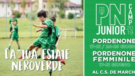 Pordenone Calcio: PN Junior Camp 2019, iscrizioni aperte