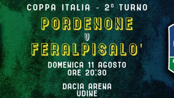 2° turno Coppa Italia: Pordenone-FeralpiSalò, prevendita attiva