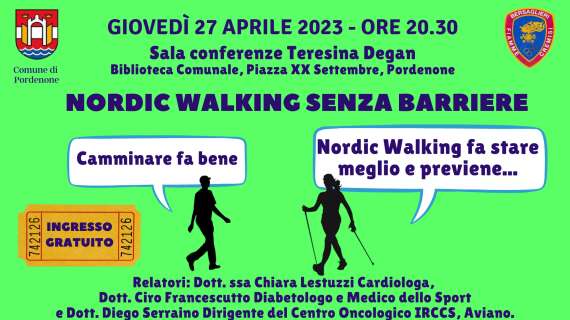 Fiamme Cremisi: conferenza stampa "Nordic Walking senza barriere"