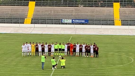 Pordenone Calcio: finisce 2-6 l'amichevole a Portogruaro 