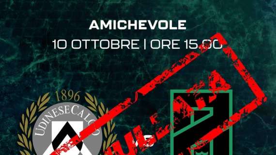 Udinese-Pordenone, amichevole annullata causa Covid-19