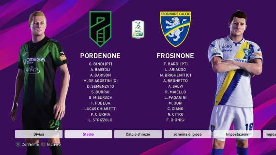 Pordenone Calcio: partito il campionato di serie BeSports; una vittoria e una sconfitta per i Ramarri contro il Frosinone