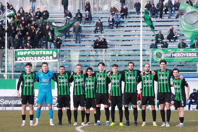 Pordenone Fc: finisce in parità derby neroverde con Fiume Veneto Bannia