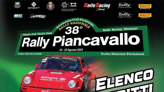 Rally: tutto pronto per il 38° Rally Piancavallo