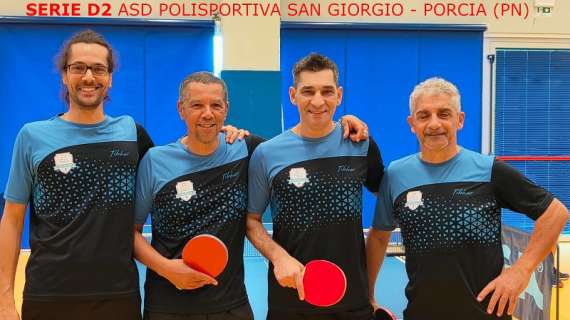 Tennistavolo: 1° giornata di campionato per la Polisportiva San Giorgio