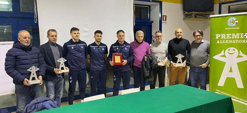 Aiac Pordenone: serata di festa e premiati i quattro allenatori vincenti