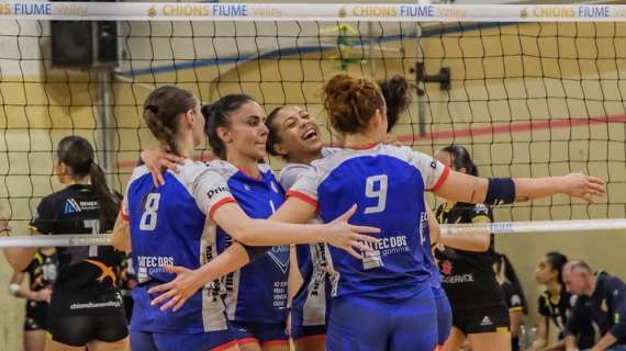 Volley: Lauzacco prevale sulle ragazze del Pordenone Volley