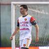 L'ex difensore del Potenza Verrengia a segno con la maglia del Catanzaro contro il Bari