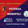 Ecco come,dove e quando potrete rivedere la partita Potenza-Monopoli