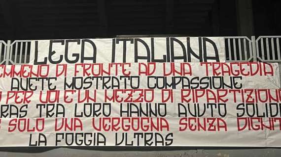 Foggia è basita: "Indegno che la Figc non abbia promosso un minuto di silenzio in tutti gli stadi per la morte dei tre tifosi rossoneri"