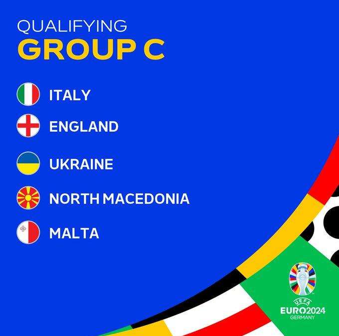 Qualificazioni Europei 2024: Italia nel girone con Inghilterra e Ucraina