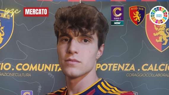 Potenza, è ufficiale l'arrivo del centrocampista Matteo Ghisolfi