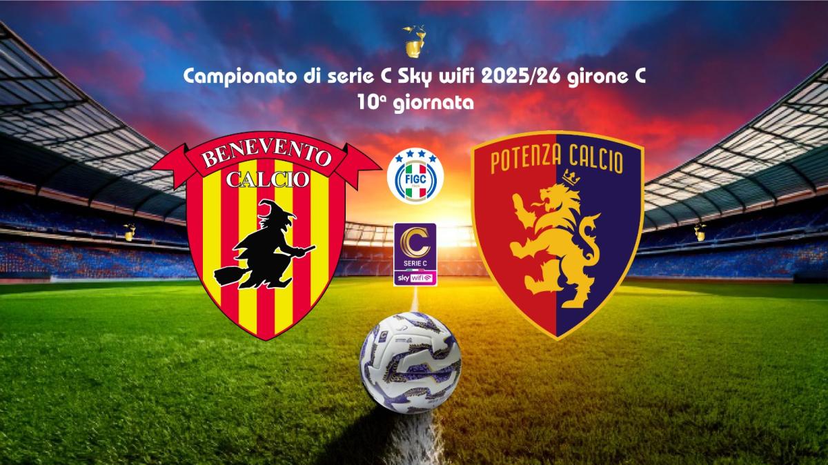 Benevento-Potenza 2-0. La squadra di De Giorgio ko al "Vigorito"