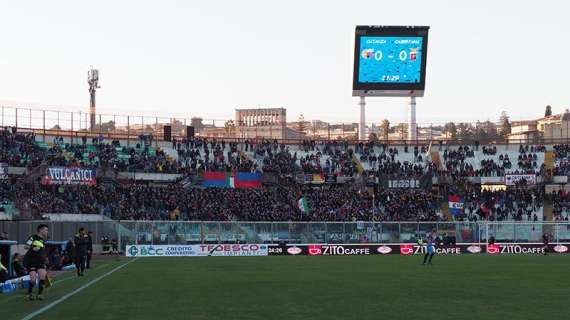 Catania-Potenza 2-1, ko di misura al Massimino