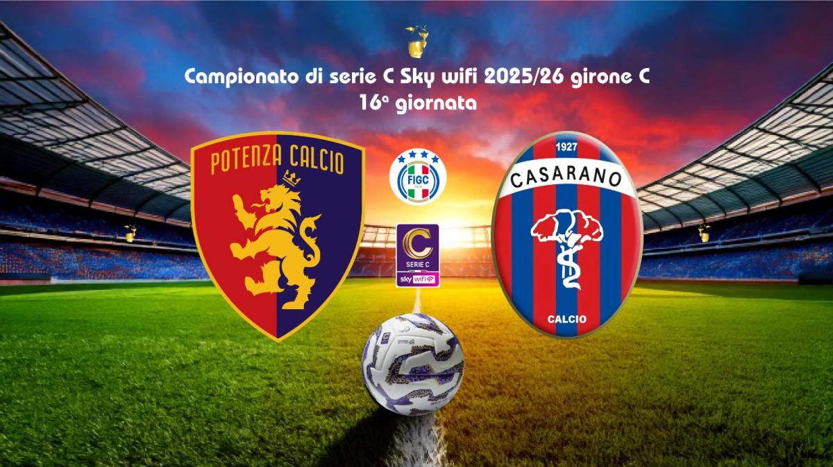 LIVE. Potenza-Casarano 3-0