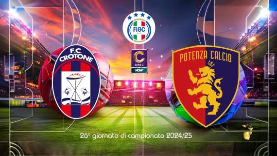 Crotone-Potenza 4-1, pesante sconfitta dei rossoblu