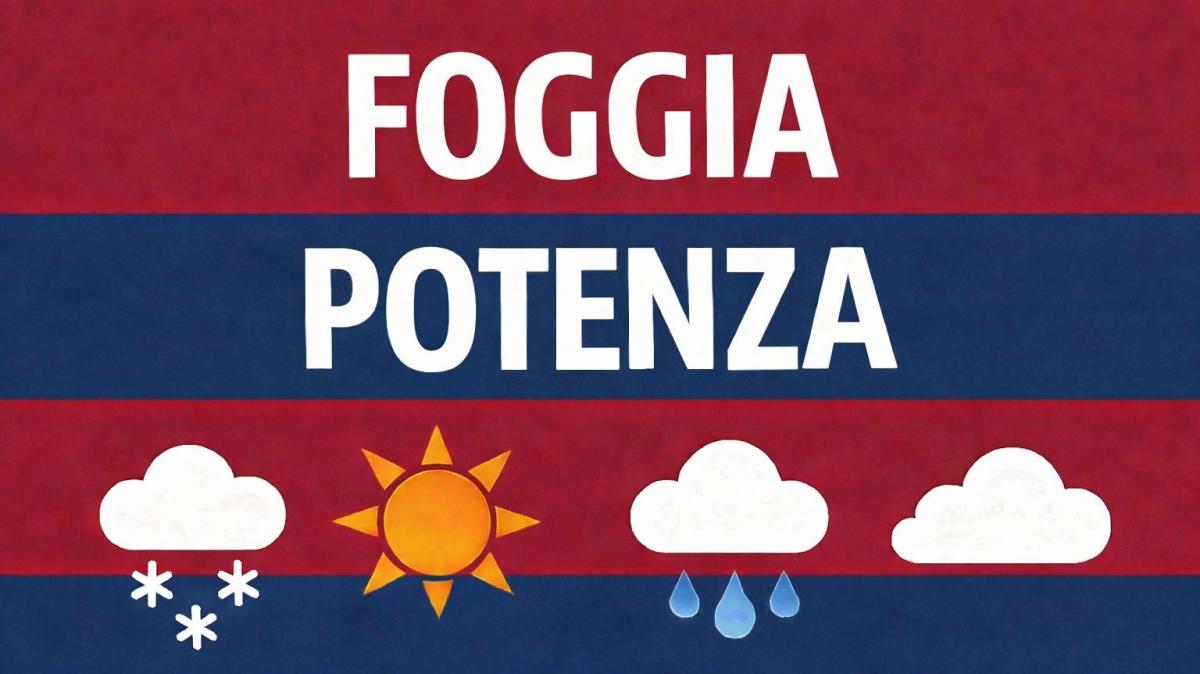 Foggia-Potenza: previsioni meteo allo "Zaccheria"