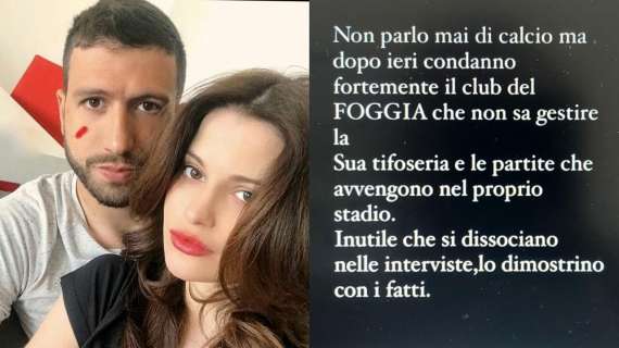 Elettra Goretti compagna Iemmello: "Ieri sera nostra figlia ha dovuto vedere il padre essere minacciato più volte di morte"