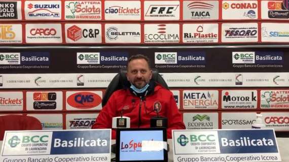 Potenza, mister Gallo: "Grande soddisfazione, ho percepito dal primo giorno quanto fosse importante il Potenza Calcio per Potenza"