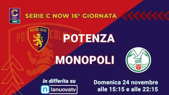 Ecco come, dove e quando potrete rivedere la partita Potenza-Monopoli