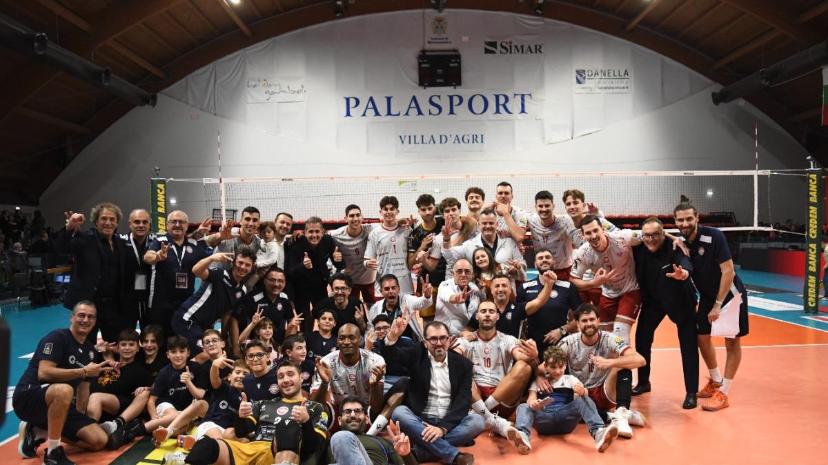 Volley A2 Credem Banca, la Rinascita Lagonegro firma l'impresa: Virtus Aversa piegata 3-2