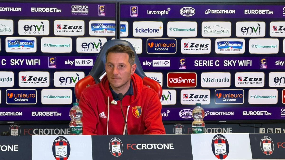 Crotone-Potenza, De Giorgio nel post gara: "Partita decisa dagli episodi, ma buona prestazione della squadra"