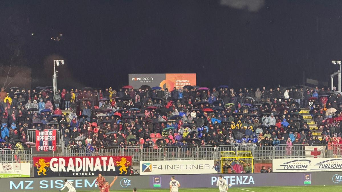 Potenza-Latina, spettatori e incasso della partita