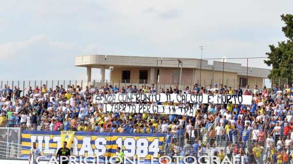 Gli Ultras del Cerignola disertano la trasferta di Manfredonia.