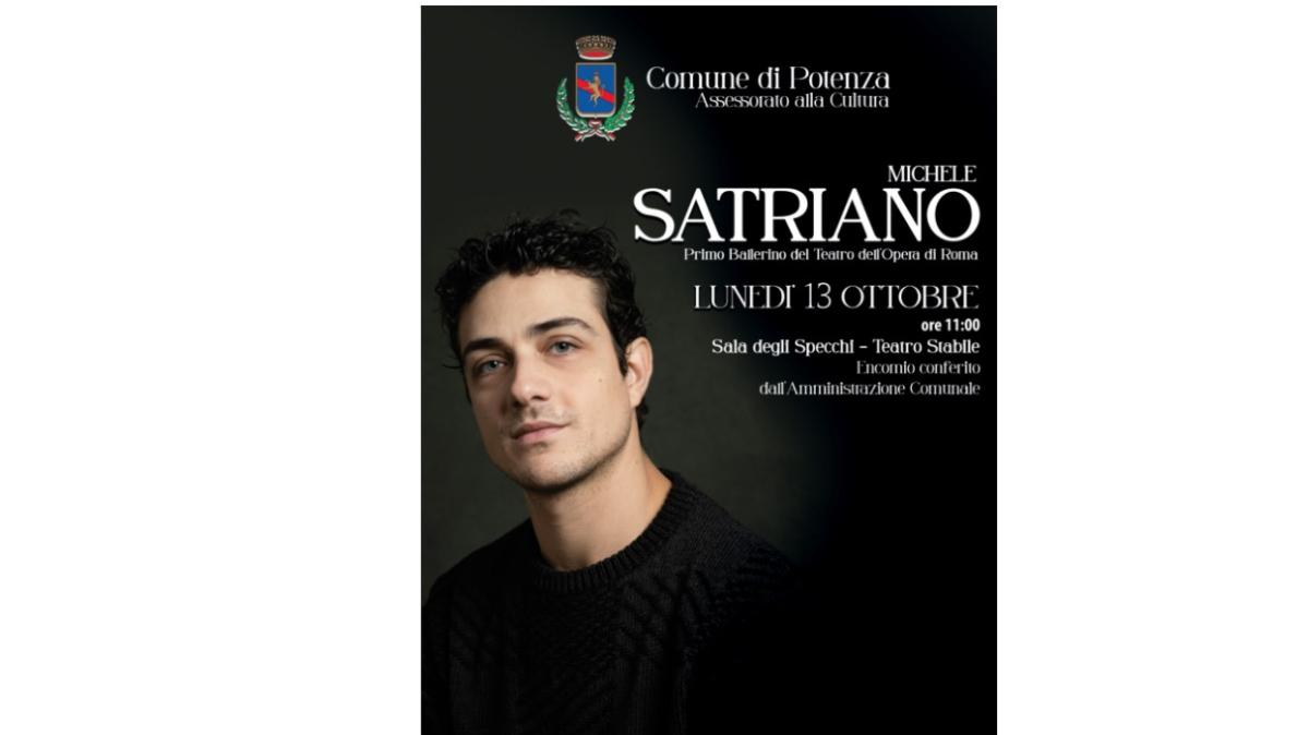 Potenza rende onore al ballerino Michele Satriano conferendogli un encomio