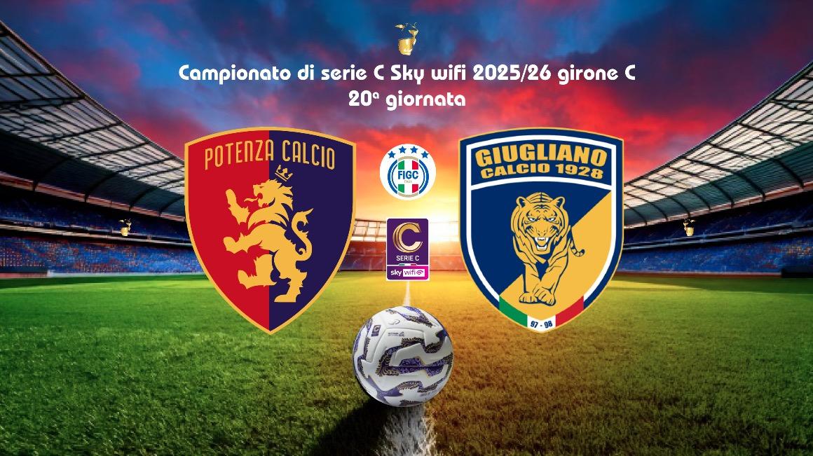 POTENZA-GIUGLIANO 0-0. I rossoblu in superiorità numerica non sfondano 