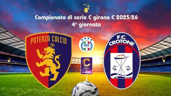 Potenza-Crotone 3-3, i rossoblu di De Giorgio la recuperano