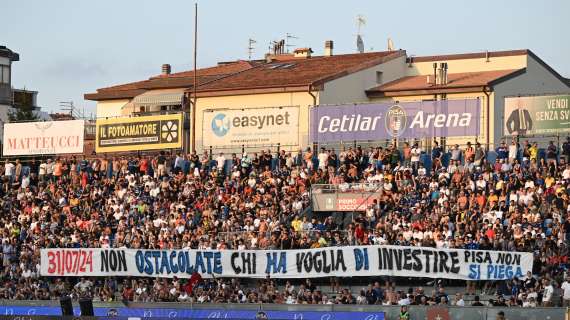 Serie B, accolto il reclamo del Pisa contro il Cittadella, per i toscani è 0-3 a tavolino