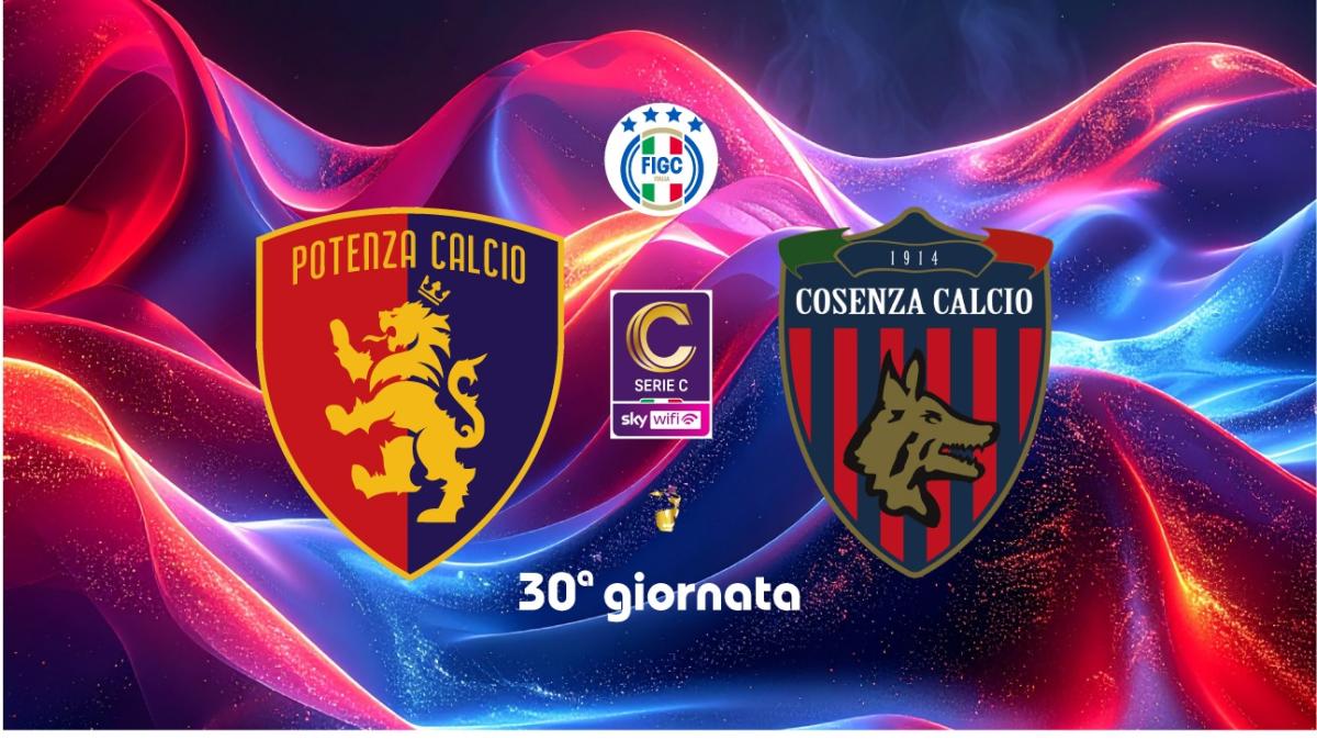 POTENZA-COSENZA, le formazioni ufficiali