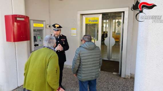 Carabinieri, nel Lagonegrese campagna di prevenzione delle truffe agli anziani