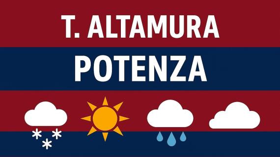 Team Altamura-Potenza: previsioni meteo al "D'Angelo"