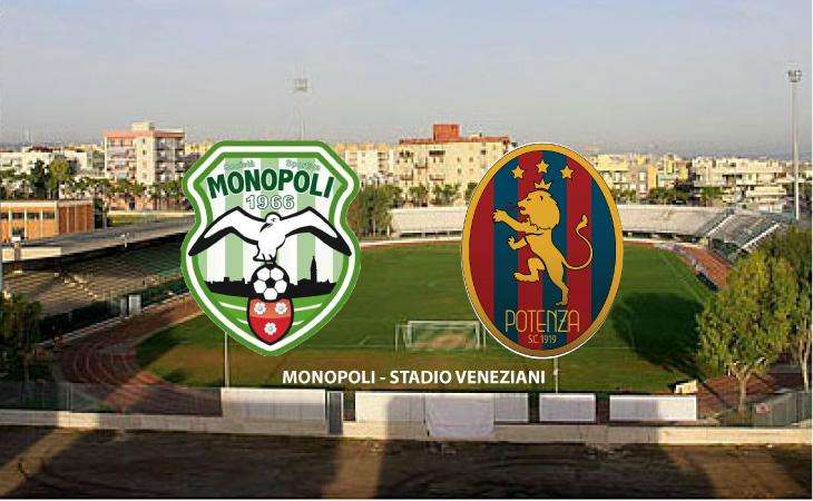 Monopoli-Potenza 0-1, il tabellino