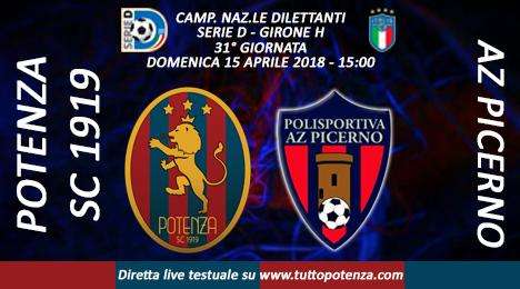 Live TTP Potenza-Picerno: 4-0 (finale)