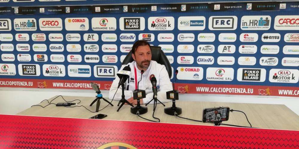 La conferenza stampa di mister Giuseppe Raffaele in vista di Casertana-Potenza