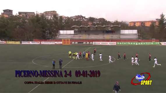 Coppa Italia Serie D, la sintesi di Picerno-Messina 2-4