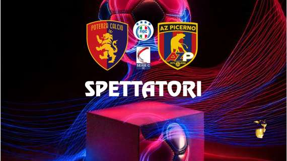 Potenza-Picerno, spettatori e incasso della partita