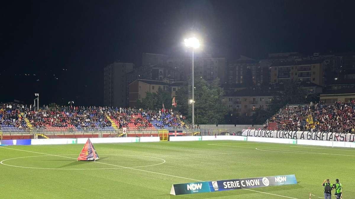 Non è mancata la tensione in tribuna laterale al termine di Potenza-Siracusa