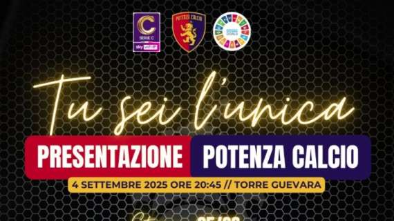 Potenza, "Tu sei l'unica", giovedì 4 settembre la presentazione della squadra