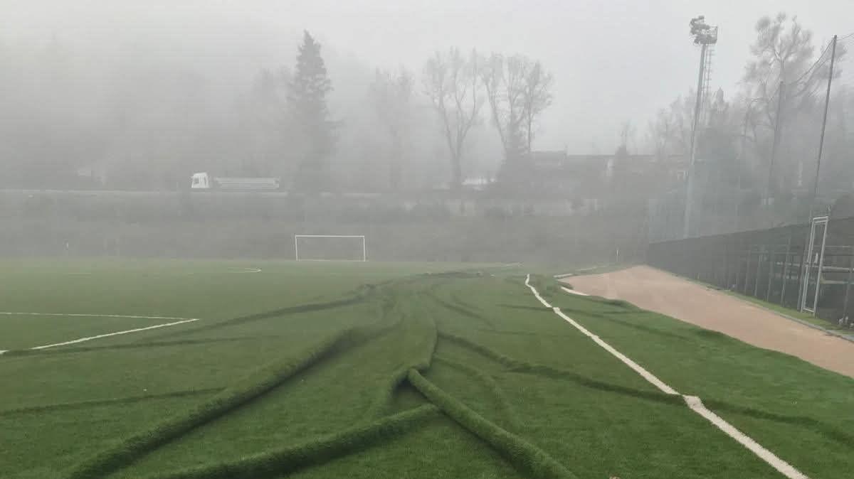 Potenza, il ministro Nordio atterra al Federale e l'elicottero rovina il sintentico