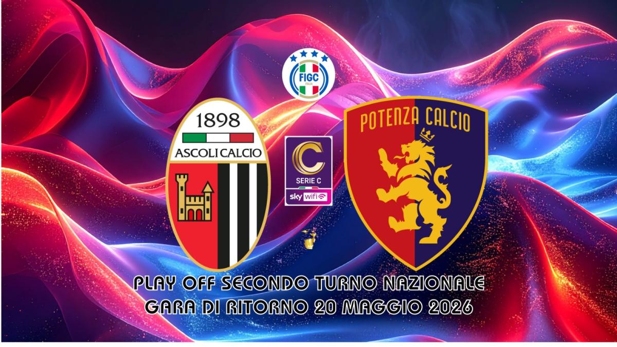 Ascoli-Potenza, in vendita i biglietti per il settore ospiti 