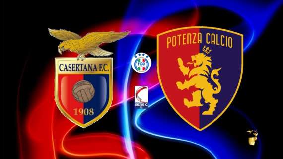 Casertana-Potenza, le formazioni ufficiali