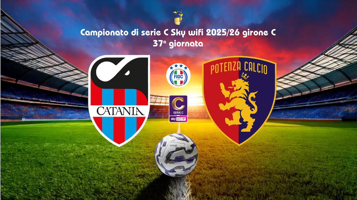 CATANIA-POTENZA 1-1. Buon pareggio dei rossoblu al Massimino