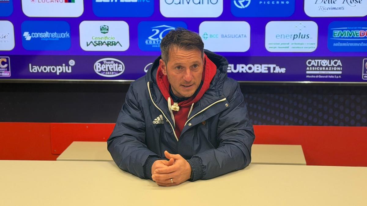 Potenza, De Giorgio dopo il ko di Picerno: "Paghiamo due errori e una fragilità fuori casa che ci penalizza"