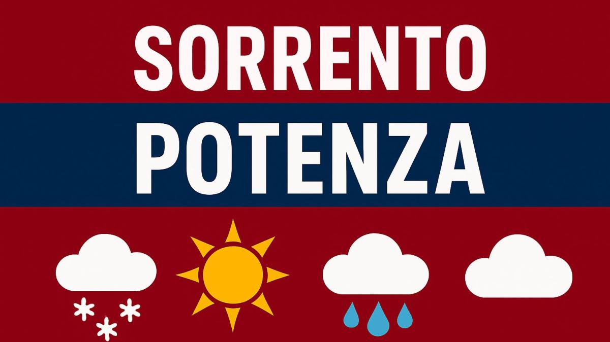 Sorrento-Potenza: previsioni meteo al "Viviani"