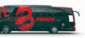 Il lungo viaggio del Foggia che a Biella è andato in bus